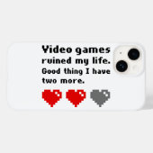 ビデオゲームで私の人生は台無しになった Case-Mate iPhoneケース (裏面 (横))