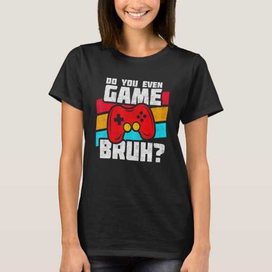 ビデオゲームで遊ぶ - PC ゲーム機でのゲーム - おもしろ動画 Tシャツ (正面)