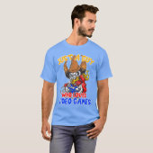 ビデオゲームとゲームが大好きなただの男 面白い ゲーム Tシャツ (正面フル)