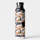 ビデオゲームとピザモノグラムの ウォーターボトル (右面)