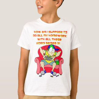 ビデオゲームと宿題 Tシャツ