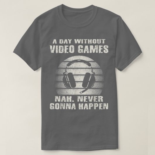 ビデオゲームなしの日ボーイズ10代の子供ゲーマーフ Tシャツ (デザイン正面)