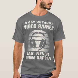 ビデオゲームなしの日ボーイズ10代の子供ゲーマーフ Tシャツ