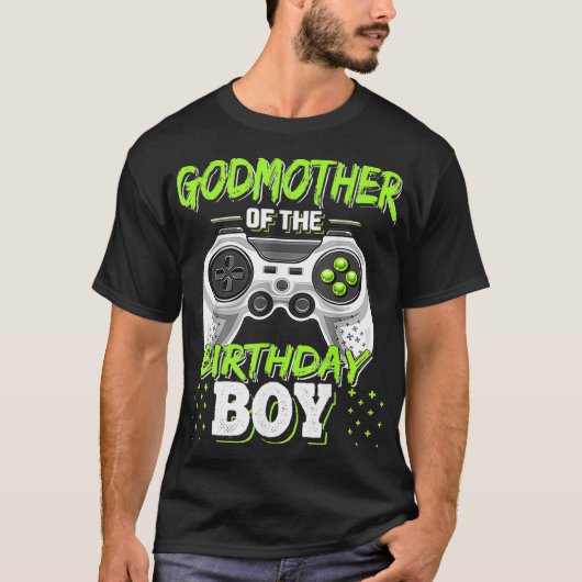 ビデオゲームに合う誕生日ボーイのゴッドマザー Tシャツ (正面)