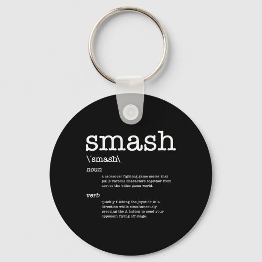 ビデオゲームに感謝 Smashの定義 ビデオゲーム キーホルダー (正面)