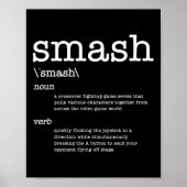 ビデオゲームに感謝 Smash Definition ビデオゲーム ポスター (正面)