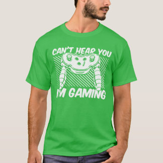 ビデオゲームのときは声が聞こえないよ ゲーム中だもん ビンテージ Tシャツ