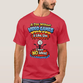 ビデオゲームのない生活 Tシャツ