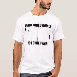 ビデオゲームのないCyberwarのTシャツを作って下さい Tシャツ