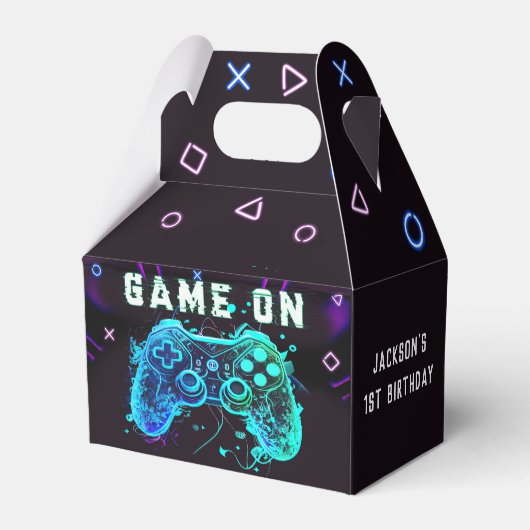 ビデオゲームのアーケードバースデーパーティーの好意ボックス フェイバーボックス (正面サイド)