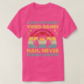 ビデオゲームのギフトおもしろい無し男性への日 Tシャツ (デザイン正面)