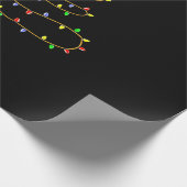 ビデオゲームのクリスマスツリーライトゲームパジャマ ラッピングペーパー (角)