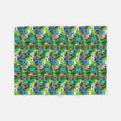 ビデオゲームのゲーマーの男の子のプレティーンの10代のな人 フリースブランケット (正面(横))