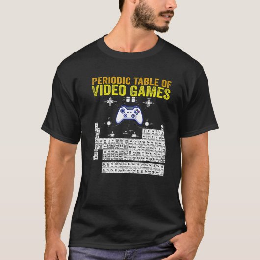 ビデオゲームのゲーマー要素の定期カッコいい的な表 Tシャツ (正面)