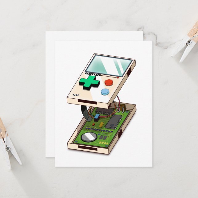 ビデオゲームのコンソールパターン。 (正面/裏面インサイチュ)