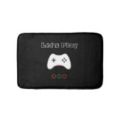 ビデオゲームのコントローラーは、芸術遊ぼう、赤い及び緑の バスマット (正面)