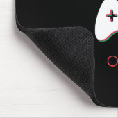 ビデオゲームのコントローラーは、芸術遊ぼう、赤い及び緑の マウスパッド (コーナー)