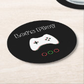 ビデオゲームのコントローラーは、芸術遊ぼう、赤い及び緑の ラウンドペーパーコースター (アングル)