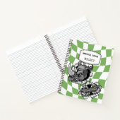 ビデオゲームのコントローラーを手にしたクールな漫画のサイ　, このノートブックで、学校に復帰する日や ノートブック (内部)