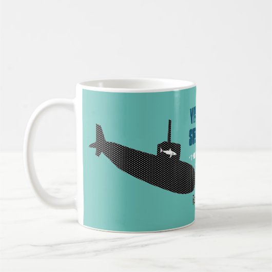 ビデオゲームのサブマリーナフラッグマグ コーヒーマグカップ (左)