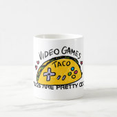 ビデオゲームのタコスの肯定的な好感のマグ コーヒーマグカップ (中央)