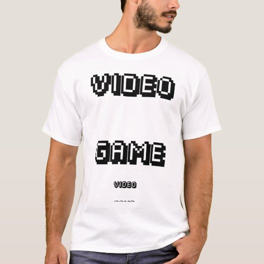 ビデオゲームのティー Tシャツ (正面)