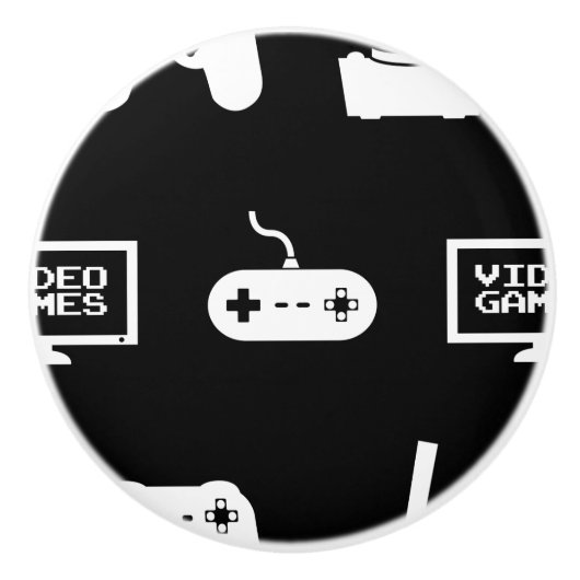 ビデオゲームのテーマの賭博のデザインのビデオゲームのゲーマー セラミックノブ (正面)