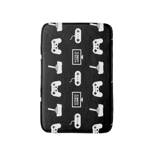 ビデオゲームのテーマの賭博のデザインのビデオゲームのゲーマー バスマット (正面縦)