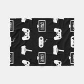 ビデオゲームのテーマの賭博のデザインのビデオゲームのゲーマー フリースブランケット (正面(横))