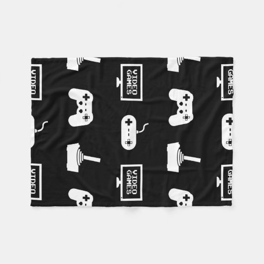 ビデオゲームのテーマの賭博のデザインのビデオゲームのゲーマー フリースブランケット (正面(横))