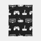 ビデオゲームのテーマの賭博のデザインのビデオゲームのゲーマー フリースブランケット (正面)