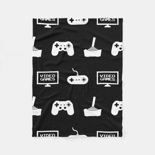 ビデオゲームのテーマの賭博のデザインのビデオゲームのゲーマー フリースブランケット (正面)