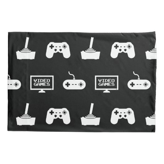 ビデオゲームのテーマの賭博のデザインのビデオゲームのゲーマー 枕カバー (裏面)