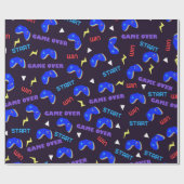 ビデオゲームのパターンゲーム愛好家 ラッピングペーパー (フラット)