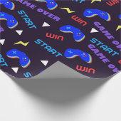 ビデオゲームのパターンゲーム愛好家 ラッピングペーパー (角)