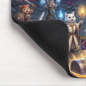 ビデオゲームのボス戦 ネコのギルドがボスを倒す マウスパッド (コーナー)
