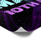 ビデオゲームのレベルアップ誕生日パーティー歓迎サイン ポスター (角)