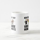 ビデオゲームの実績おもしろマグカップ コーヒーマグカップ (中央)