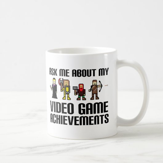 ビデオゲームの実績 楽しいマグカップ コーヒーマグカップ (右)