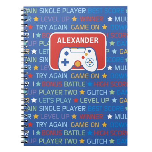 ビデオゲームの専門用語 ノートブック (正面)