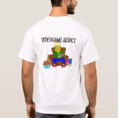 ビデオゲームの常習者 Tシャツ (裏面)