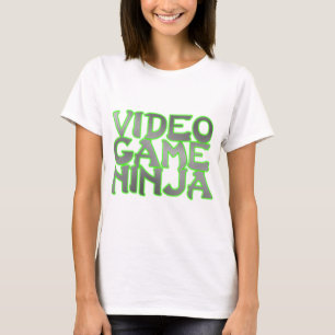 ビデオゲームの忍者(緑) Tシャツ