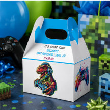 ビデオゲームの恐竜のゲームの誕生日パーティー