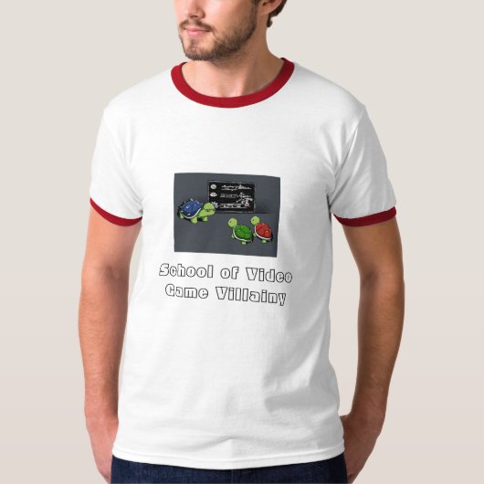 ビデオゲームの悪事の学校 Tシャツ (正面)