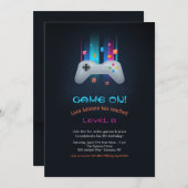 ビデオゲームの招待状 招待状 (正面/裏面)