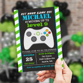 ビデオゲームの招待，ゲームパーティー誕生日 招待状