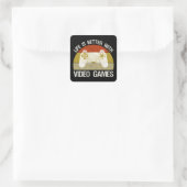 ビデオゲームの方が生活が良い スクエアシール (バッグ)