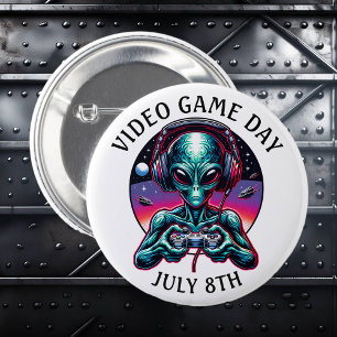 ビデオゲームの日7月8日 缶バッジ