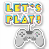 ビデオゲームの日 シール (正面)