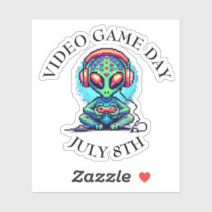 ビデオゲームの日 7月8日 シール